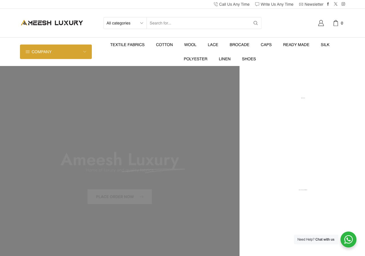 Ameesh Luxury: Fabrics & Textiles E-Commerce