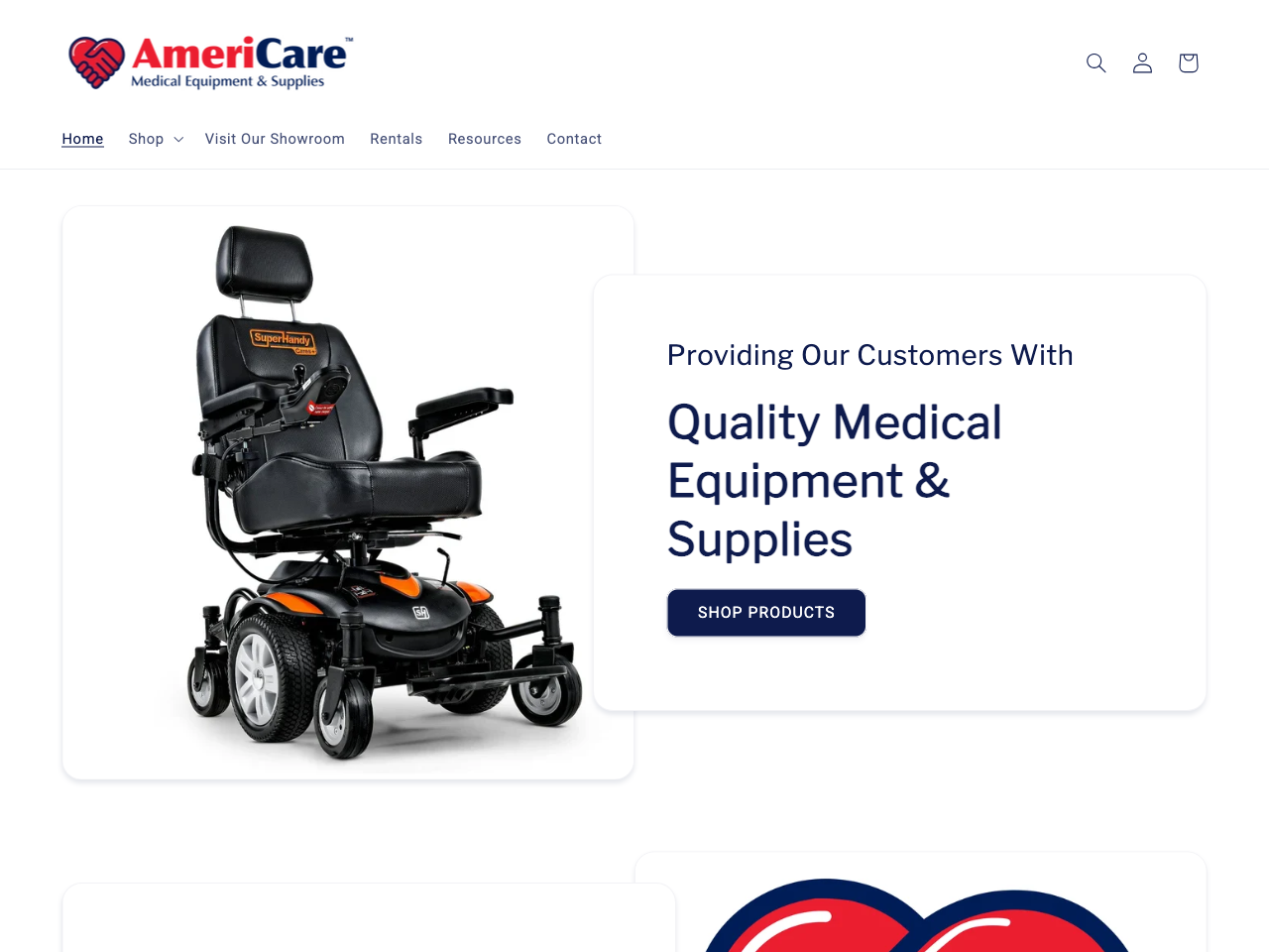 Americare Medical Supplies: Online Storefront