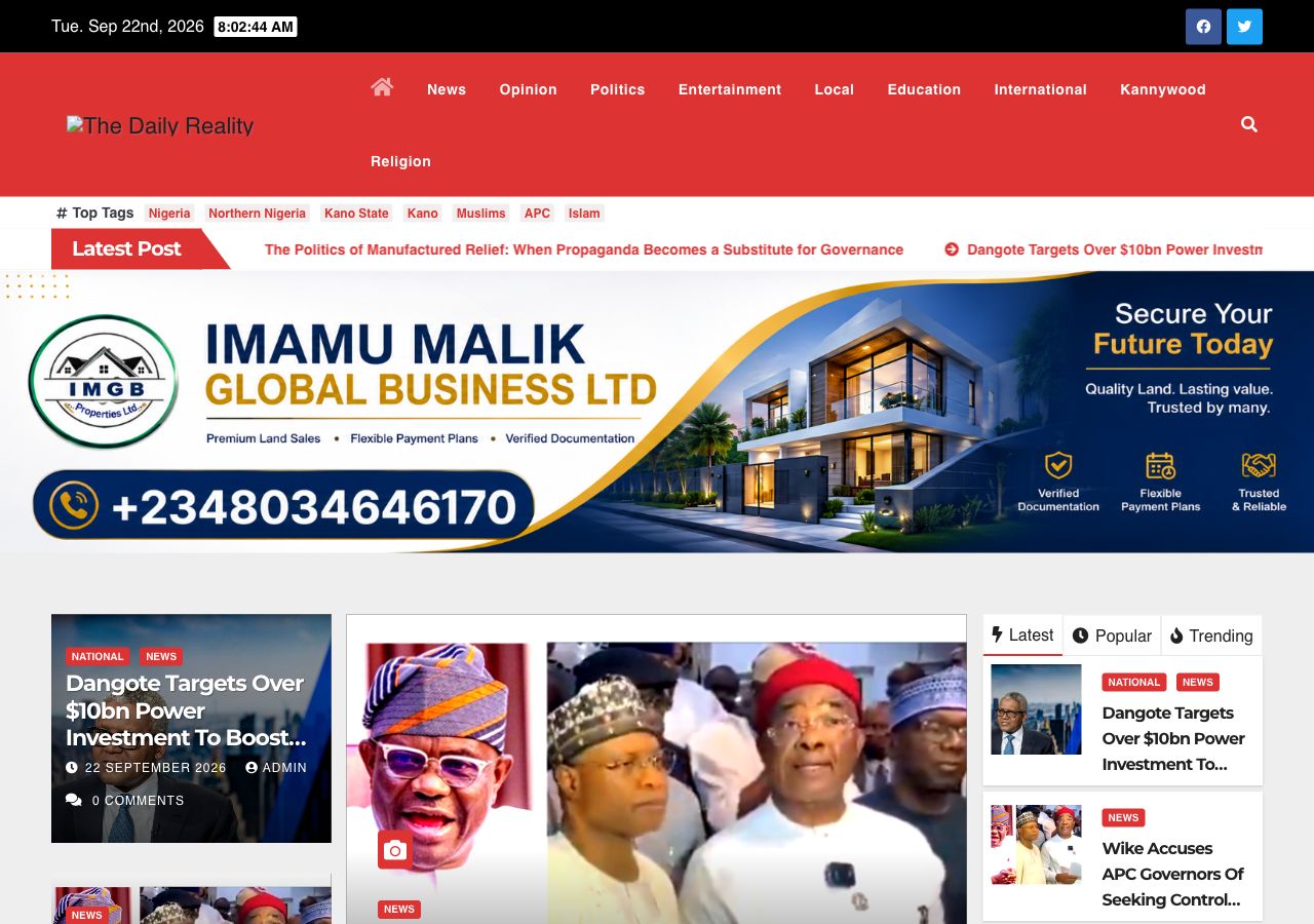 Daily Reality NG: News Platform