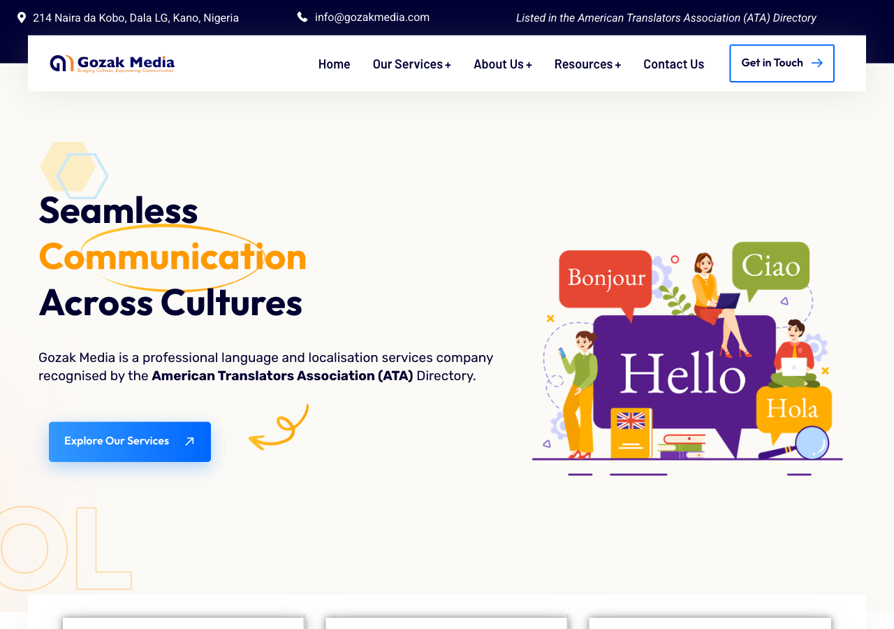 Gozak Media: Language & Localisation Services