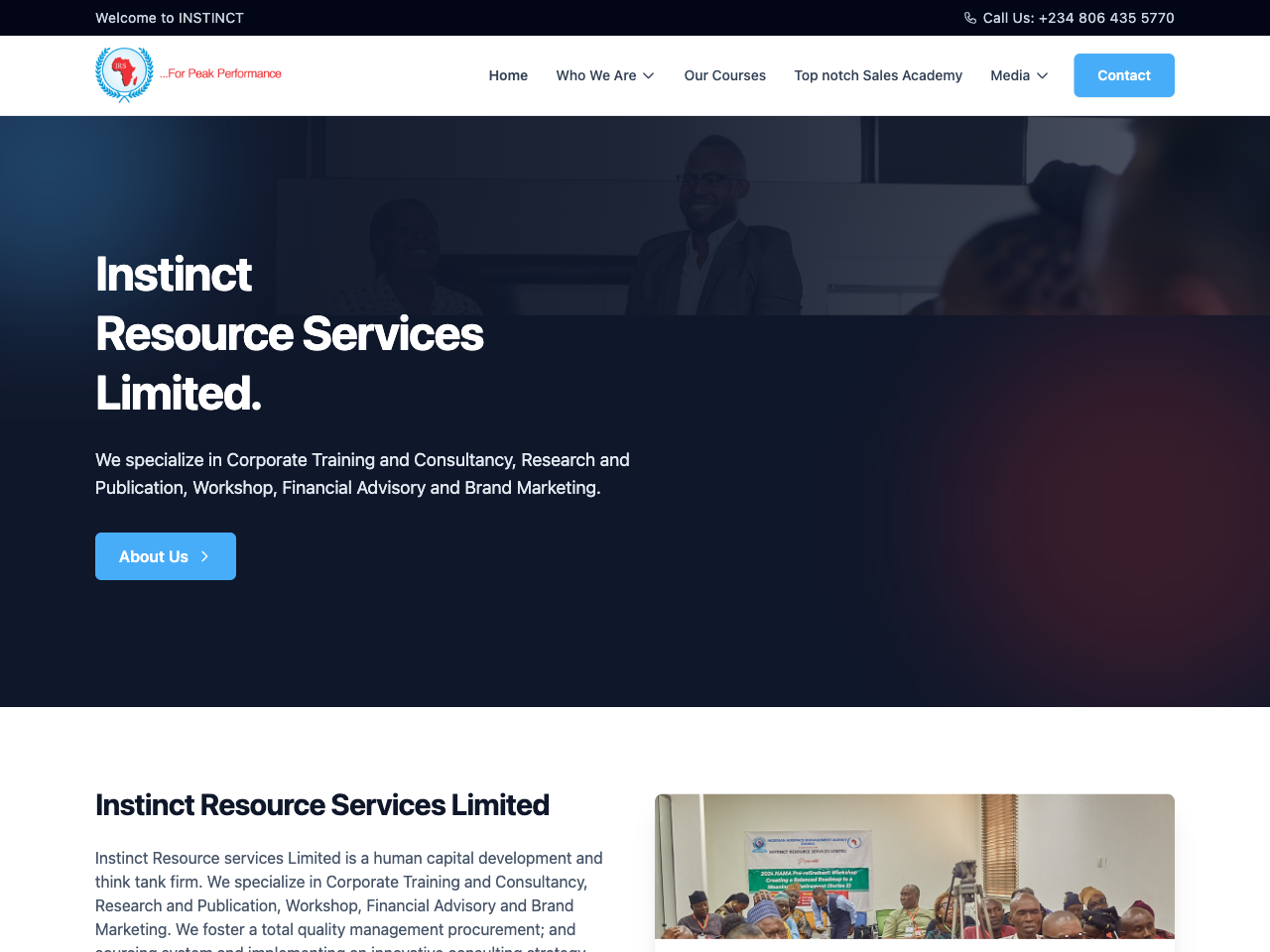 Instinct Resource Services: Corporate Training & Consultancy