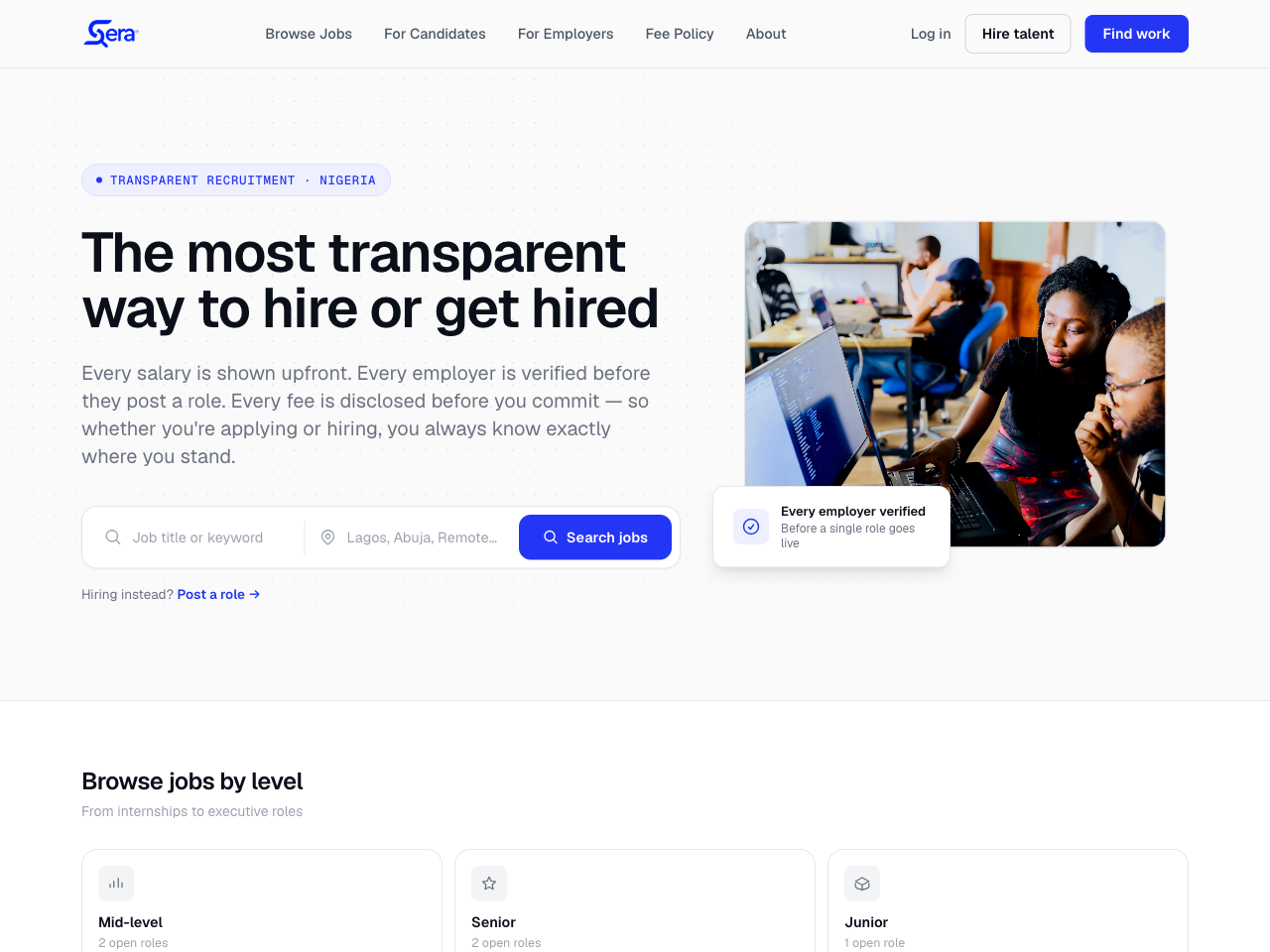 Serajobs: Transparent Recruitment Platform